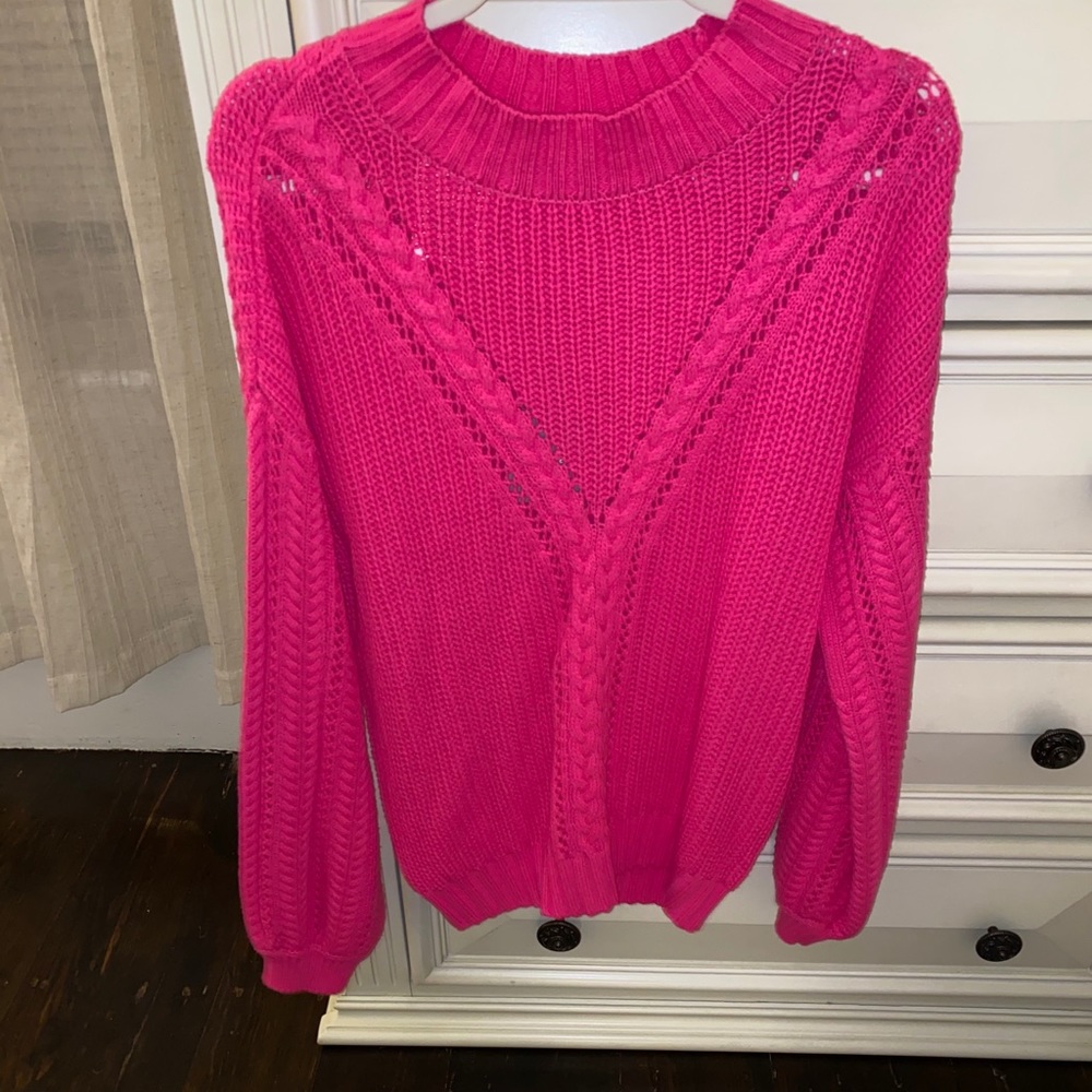 Hot pink sweater
